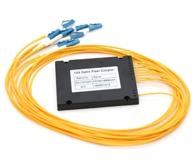 1x8 PLC Fiber Optic Splitter in ABS Box