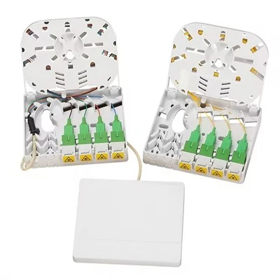 Indoor Fiber Optic 4 Core Rosette Box